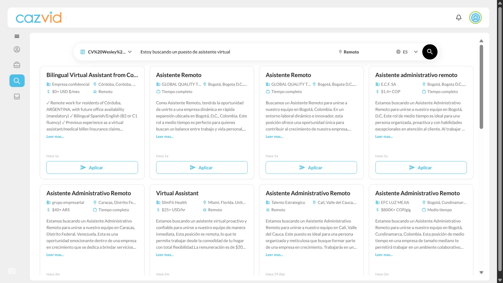 Encuentra el empleo ideal. desktop preview